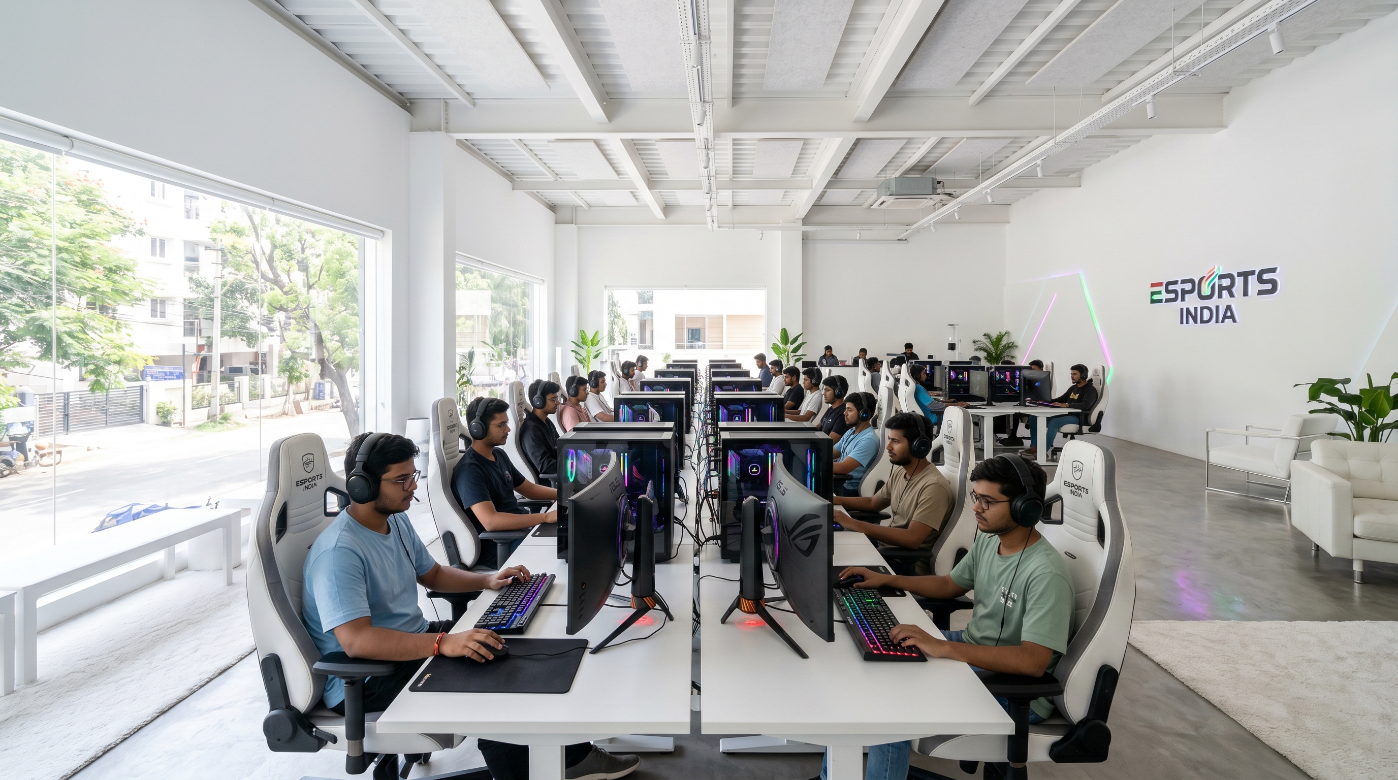 PixelArena gaming floor interior
